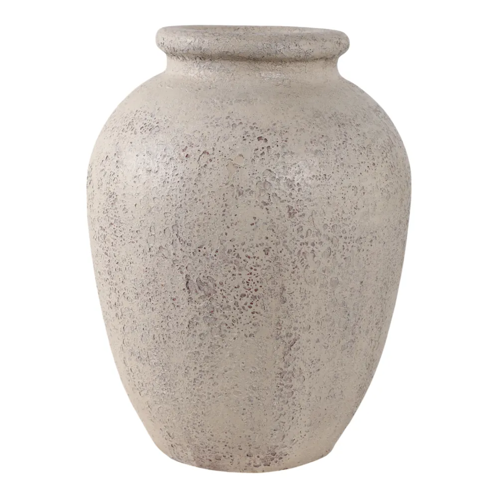 DUNCANRUN WHITE VASE 12 (IN)