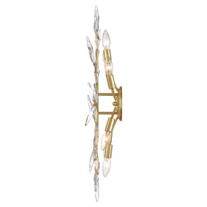 Flora Grace 28.75'' Wide 6-Light Vanity Light - Champagne Gold 8
