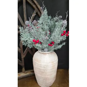 Frosted Yuletide Spray 15.5in 1