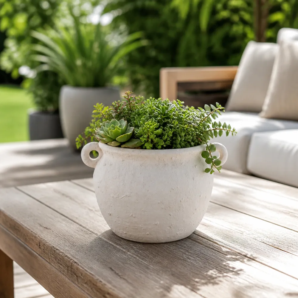 GARFIELDFORD WHITE PLANTER 6 (IN)