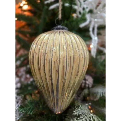 Small Vintage Gold Ornament 4.5x2.5x2.5in