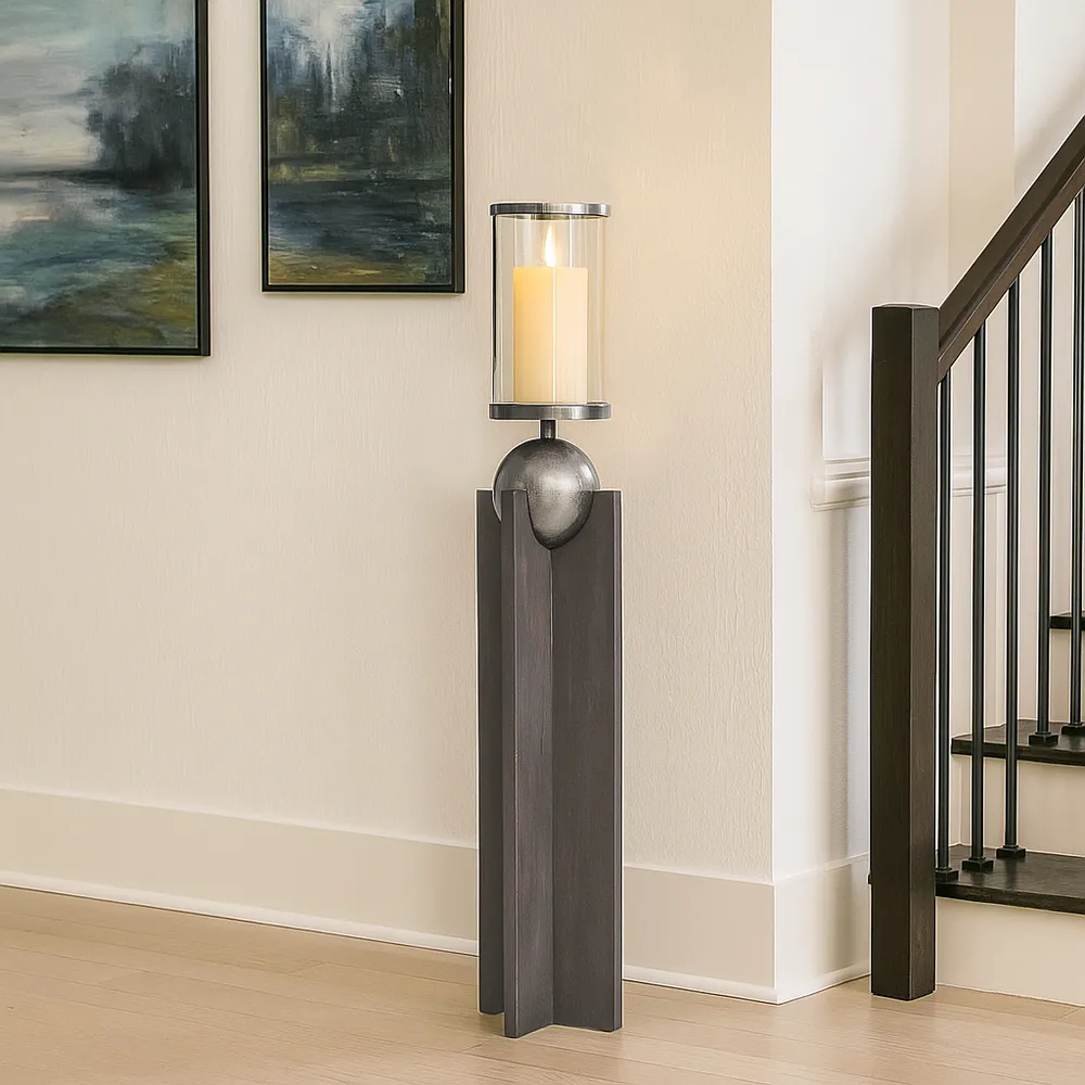 HOLDENSHAW GRAY CANDLE HOLDER 42 (IN)