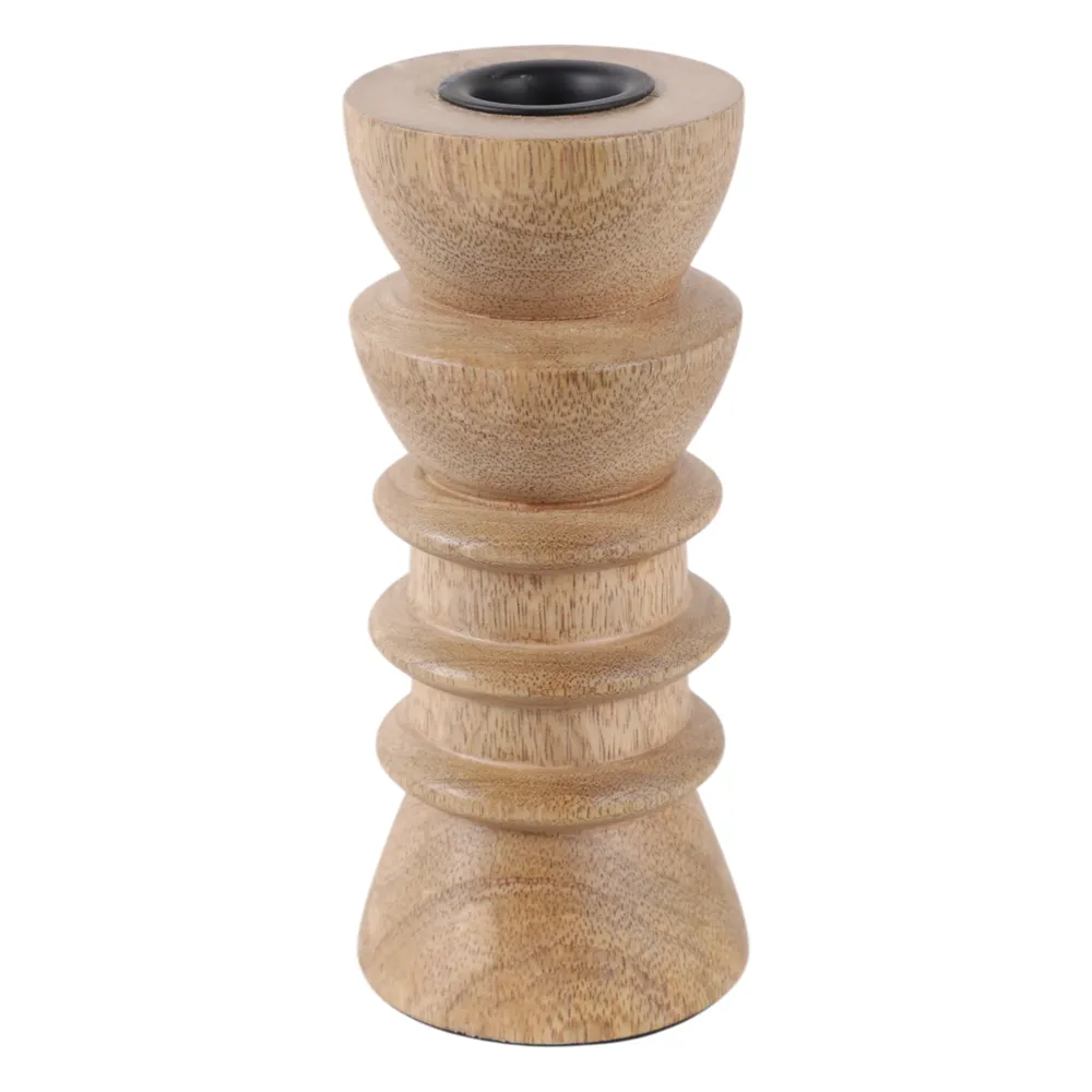 BREEVIEW TAN CANDLE HOLDER 6 (IN)