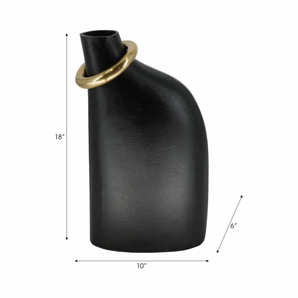 ENOCHCROSS BLACK VASE 18 (IN)