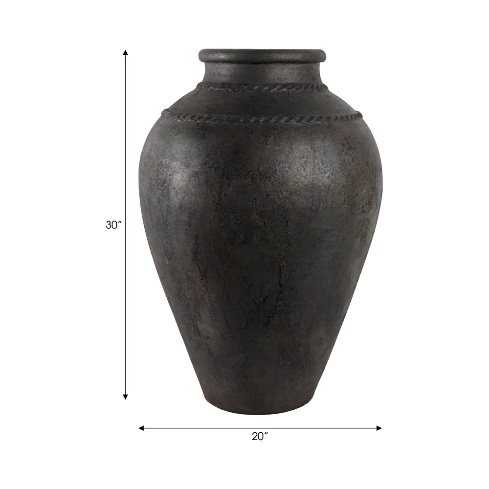 GRAYDONBEACH BLACK VASE 30 (IN)