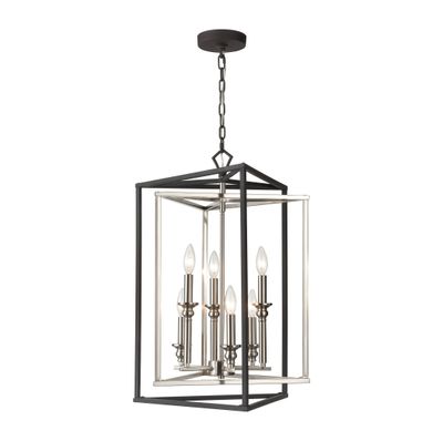Salinger 19'' Wide 6-Light Pendant - Charcoal