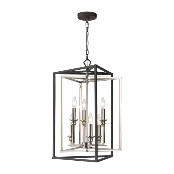 Salinger 19'' Wide 6-Light Pendant - Charcoal
