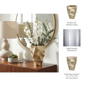 HARLANLEY GOLD VASE 9 (IN) 11