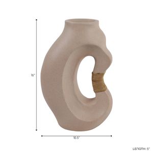 FINTONMOOR TAN VASE 16 (IN) 10