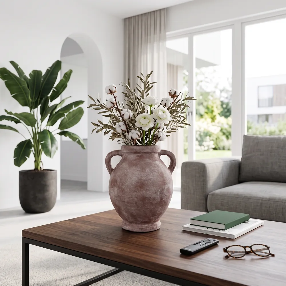CHILTONLAND GREEN VASE 13 (IN)