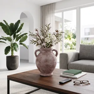 CHILTONLAND GREEN VASE 13 (IN) 11