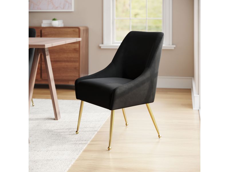 Maxine Dining Chair Black & Gold 2