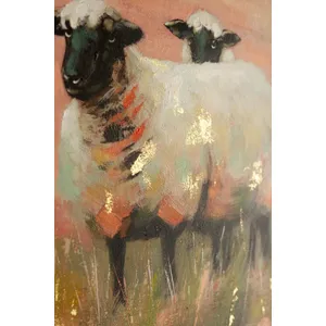 Framed Sheep Painting 3