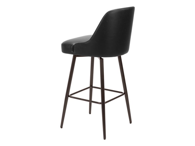 Keppel Swivel Barstool Black & Bronze 6