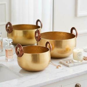 ORIONBURN SET OF 2 GOLD BOWLS 9 (IN) 10