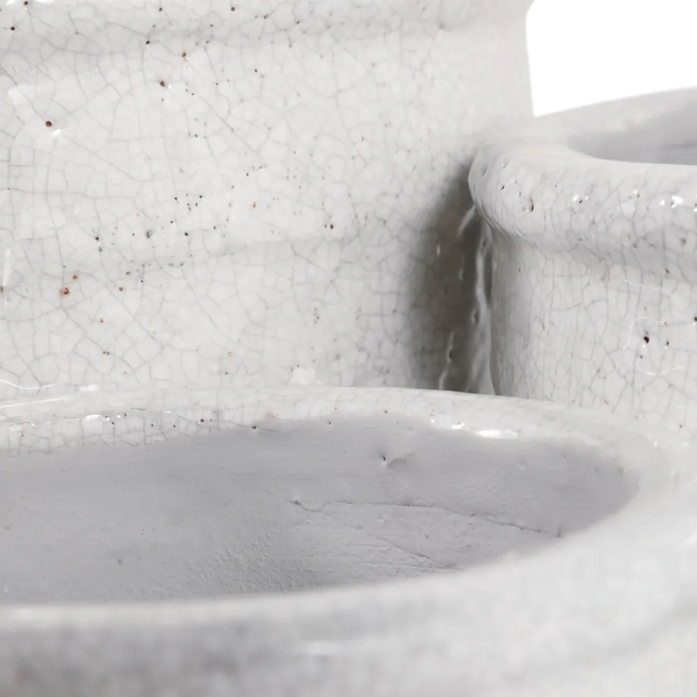 HAYFORDWAY SET OF 3 WHITE PLANTER 8 (IN)