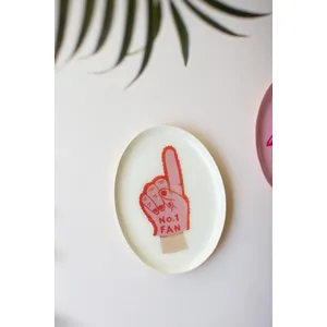 Set of 3 Printed Decal Trinket Trays with Sayings 2