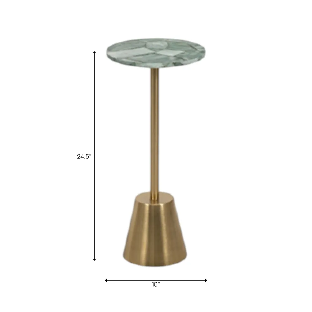 FENTONFORD GREEN ACCENT TABLE 25 (IN)
