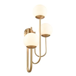 Caroline 28'' High 3-Light Left Sconce - Brushed Gold 5