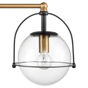 Langford 24'' Wide 3-Light Vanity Light - Satin Brass 4