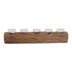 LUKEHAVEN BROWN TEALIGHT HOLDER 5 (IN) 3