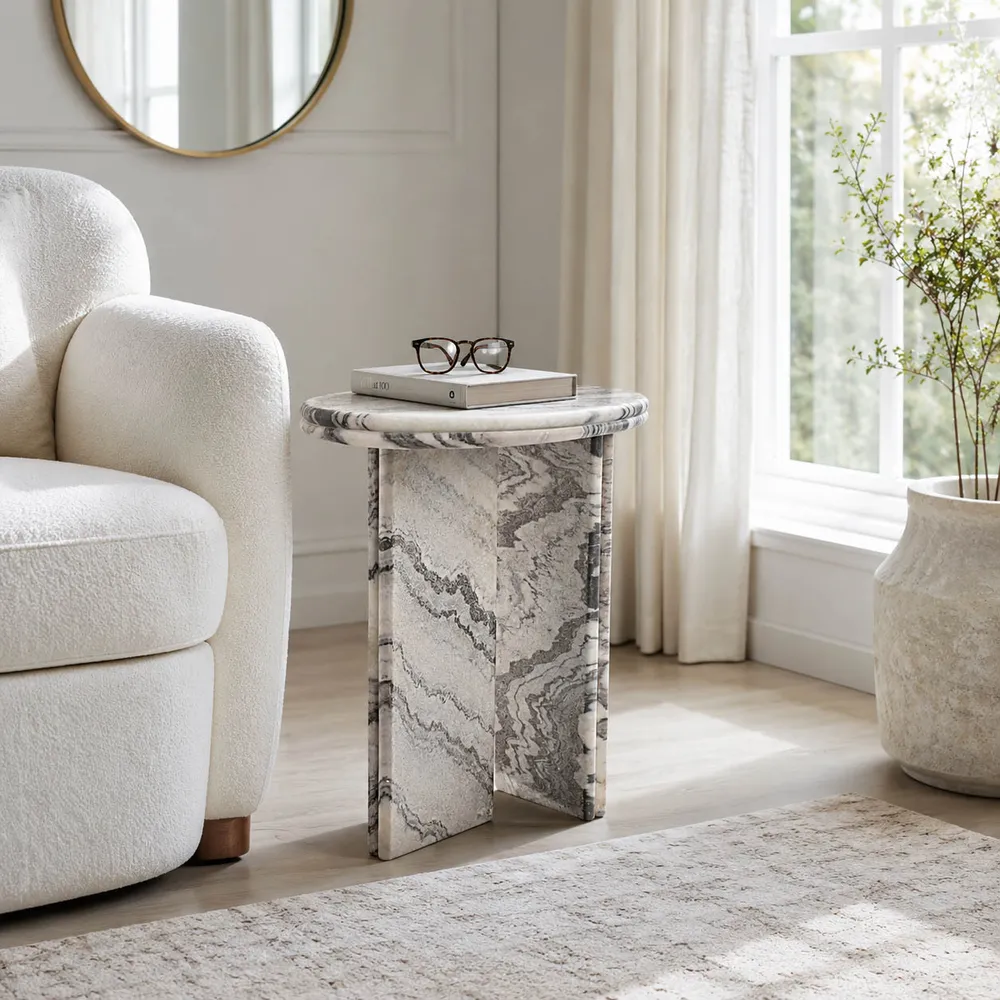 LUKEDALE IVORY TABLE 24 (IN)