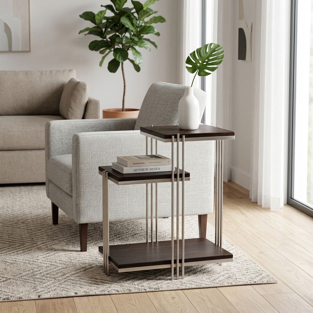 CASTONSHAW BROWN TABLE 24 (IN)