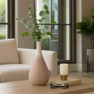 GASTONLAND WHITE VASE 16 (IN) 11