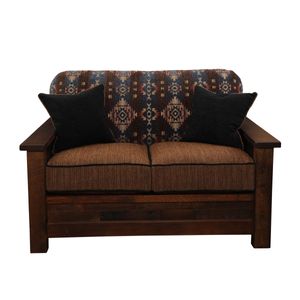 Barnwood  Americana Loveseat - Customer Fabric - Seat:  Fabric TBD; Backrest:  Fabric TBD 3