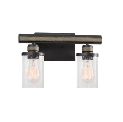 Beaufort 14″ Wide 2-Light Vanity Light - Anvil Iron