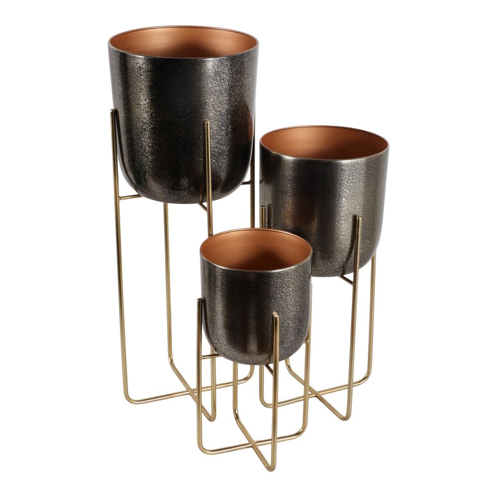SKYECROSS SET OF 3 BRONZE PLANTER 27 (IN)