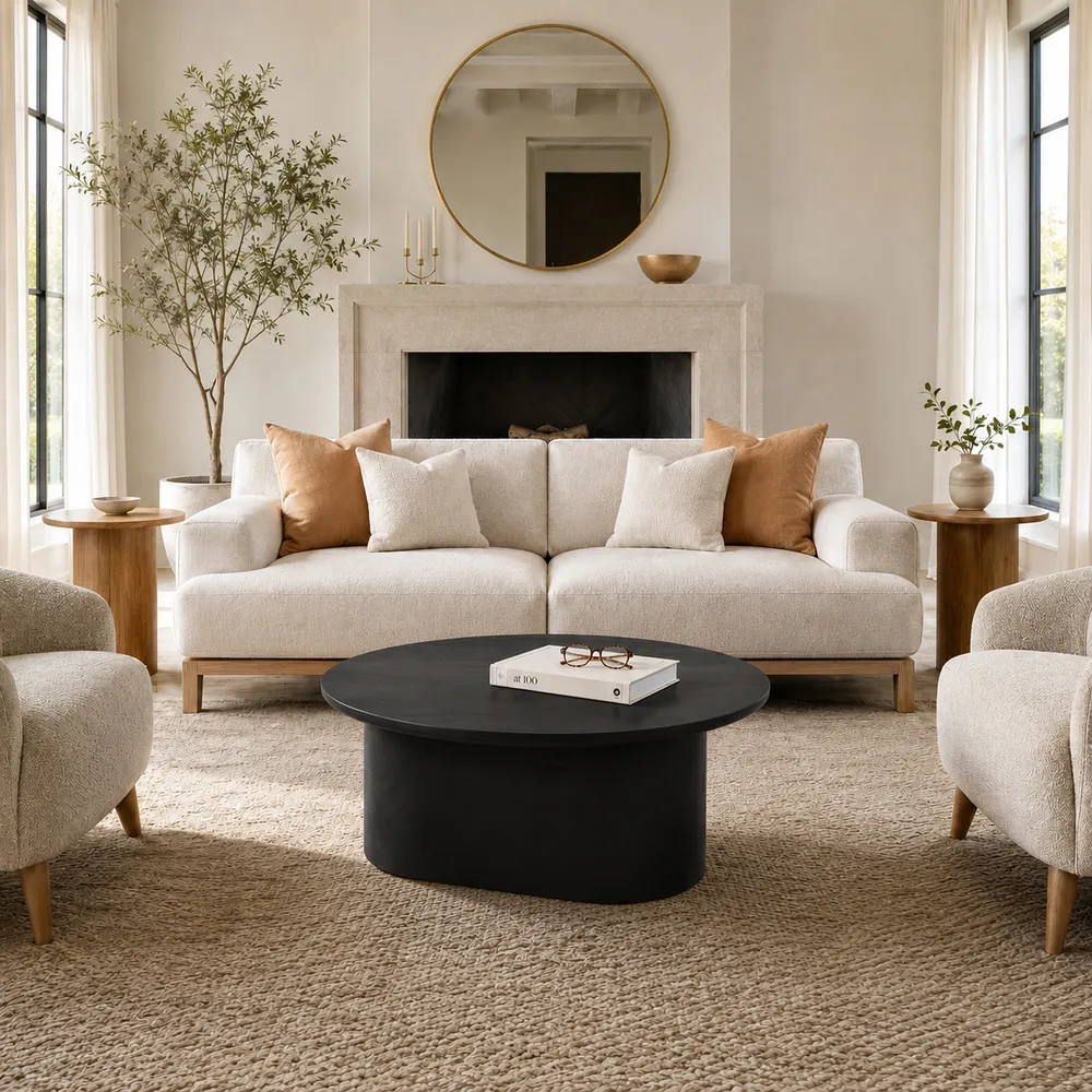 WATSONWORTH BLACK COFFEE TABLE 15 (IN)