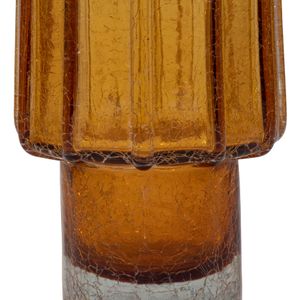 VINSON ORANGE GLASS VASE 20 (IN) 5