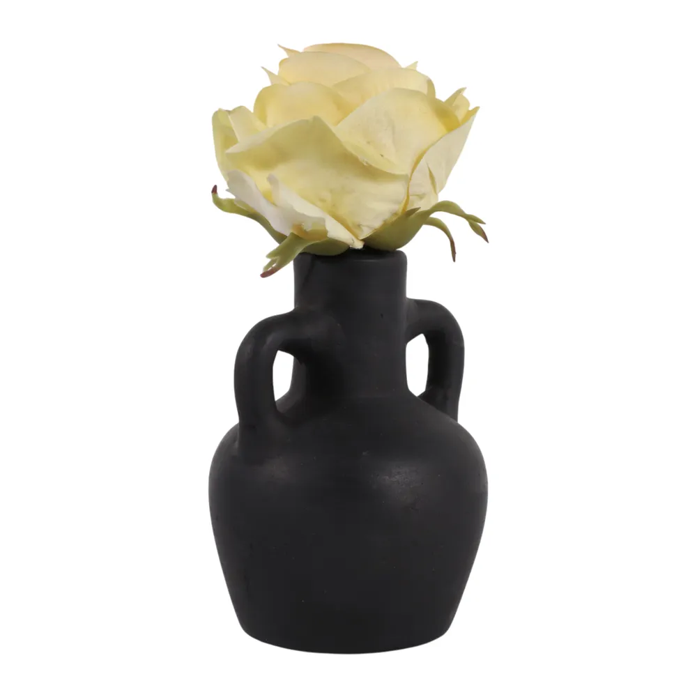 FARLEYBEACH BLACK VASE 6 (IN)