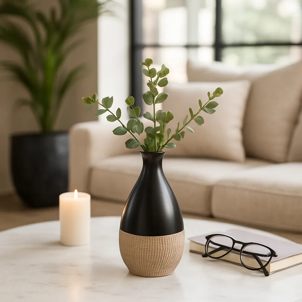ROBINBEACH BROWN VASE 7 (IN)