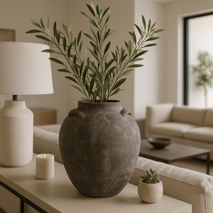 ZANEWAY BROWN VASE 15 (IN) 12