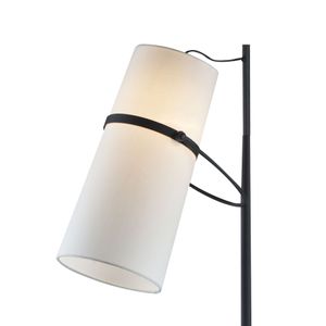 Banded Shade 70'' High 1-Light Floor Lamp - Matte Black 2