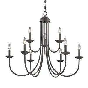 Montgomery 34'' Wide 9-Light Chandelier - Oil Rubbed Bronze 1