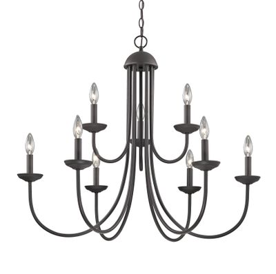 Montgomery 34'' Wide 9-Light Chandelier - Oil Rubbed Bronze