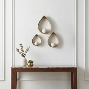 HARDENBROOK SET OF 3 GOLD WALL SCULPTURES 14 (IN) 8