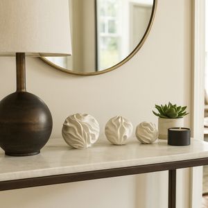 MILLERWELL SET OF 3 WHITE ORBS 6 (IN) 11