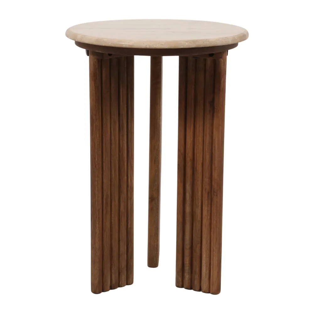 SKYLERROSE TAN TABLE 22 (IN)