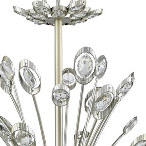 Mullica 28'' Wide 6-Light Chandelier - Aged Silver 3