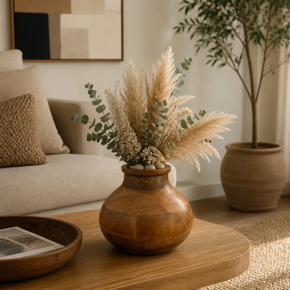 LANECREST BROWN VASE 9 (IN)
