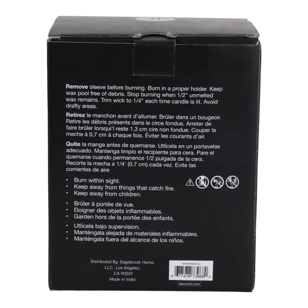 ROWANSTONE BLANC SAFFRON & SUEDE CANDLE 7 (IN)