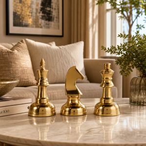 CASTONHOLM SET OF 3 GOLD DECOR 10 (IN) 2