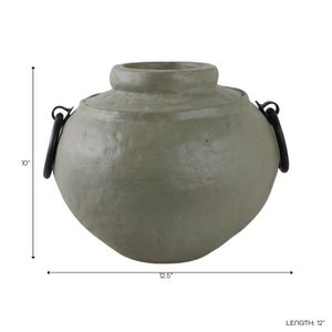 HAROLDWOOD GREEN VASE 10 (IN) 9