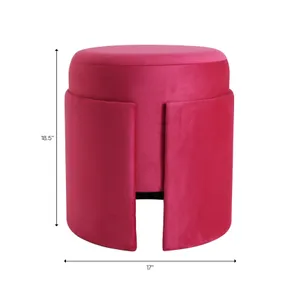 HADLEYTON RED OTTOMAN 19 (IN) 9