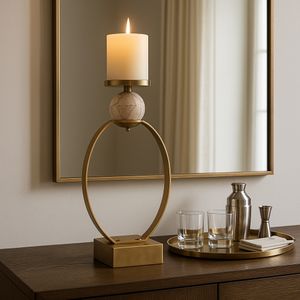 GRAYDONDALE GOLD CANDLE HOLDER 21 (IN) 11