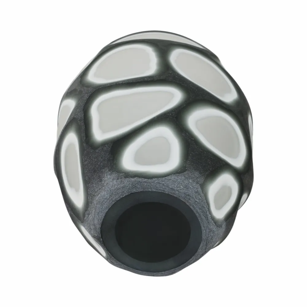 ARNETTBEACH GRAY GLASS VASE 12 (IN)